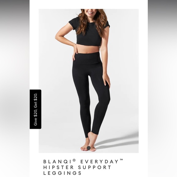 BLANQI Pants - Blanqi Everyday Hipster Support Leggings Black L
